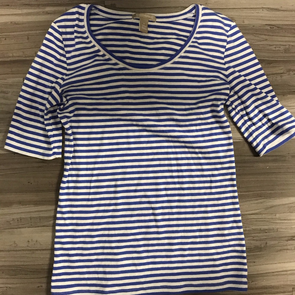 1/2 sleeve stripped shirt